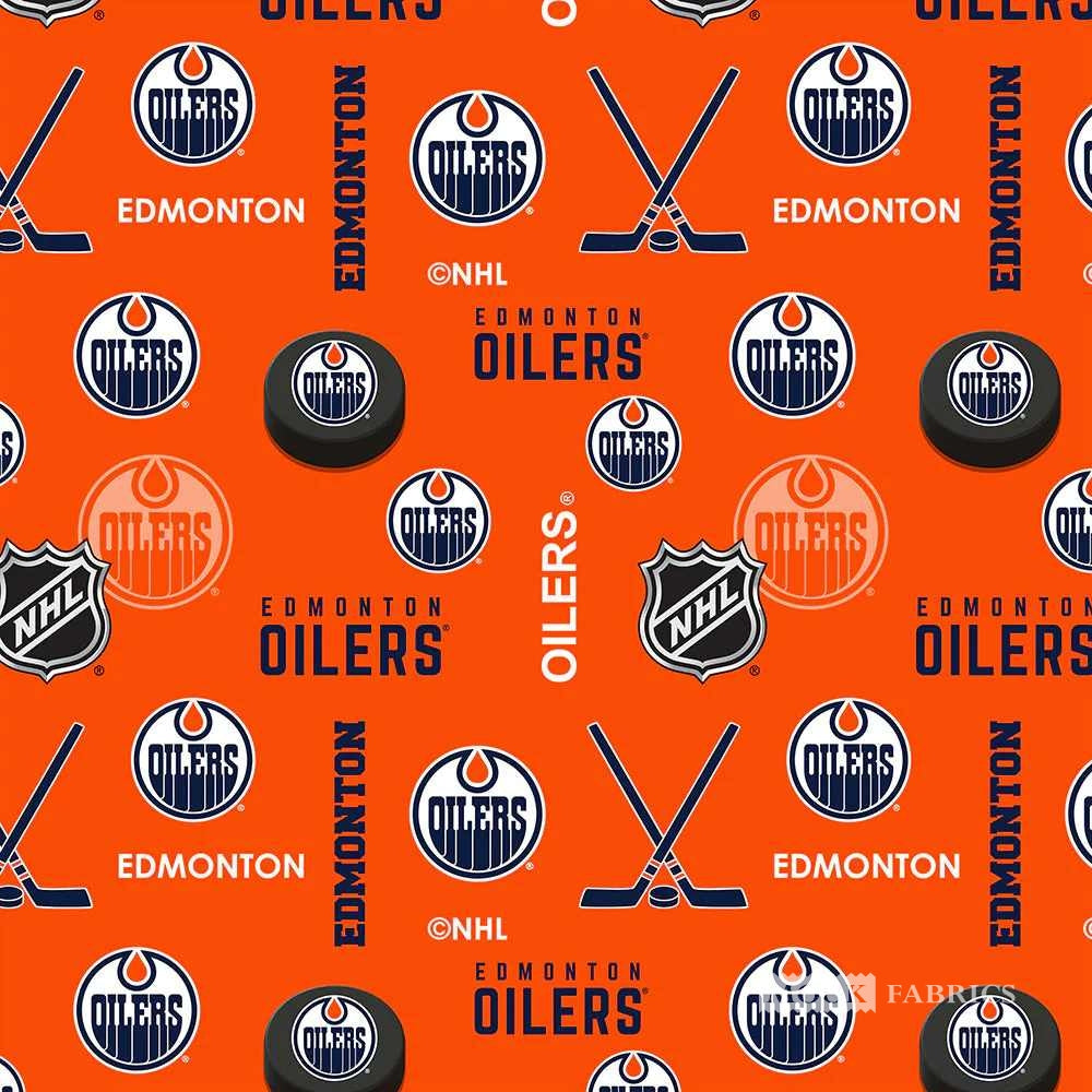 NHL Minky Fleece Edmonton Oilers