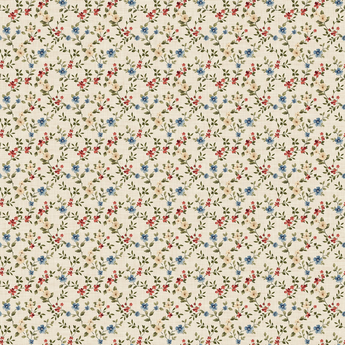 Farmhouse Sampler Floral Trail Cream Multi 28604-11
