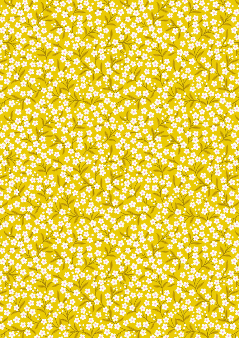 Sunshine yellow flower sprigs - L14C New Bolted cotton