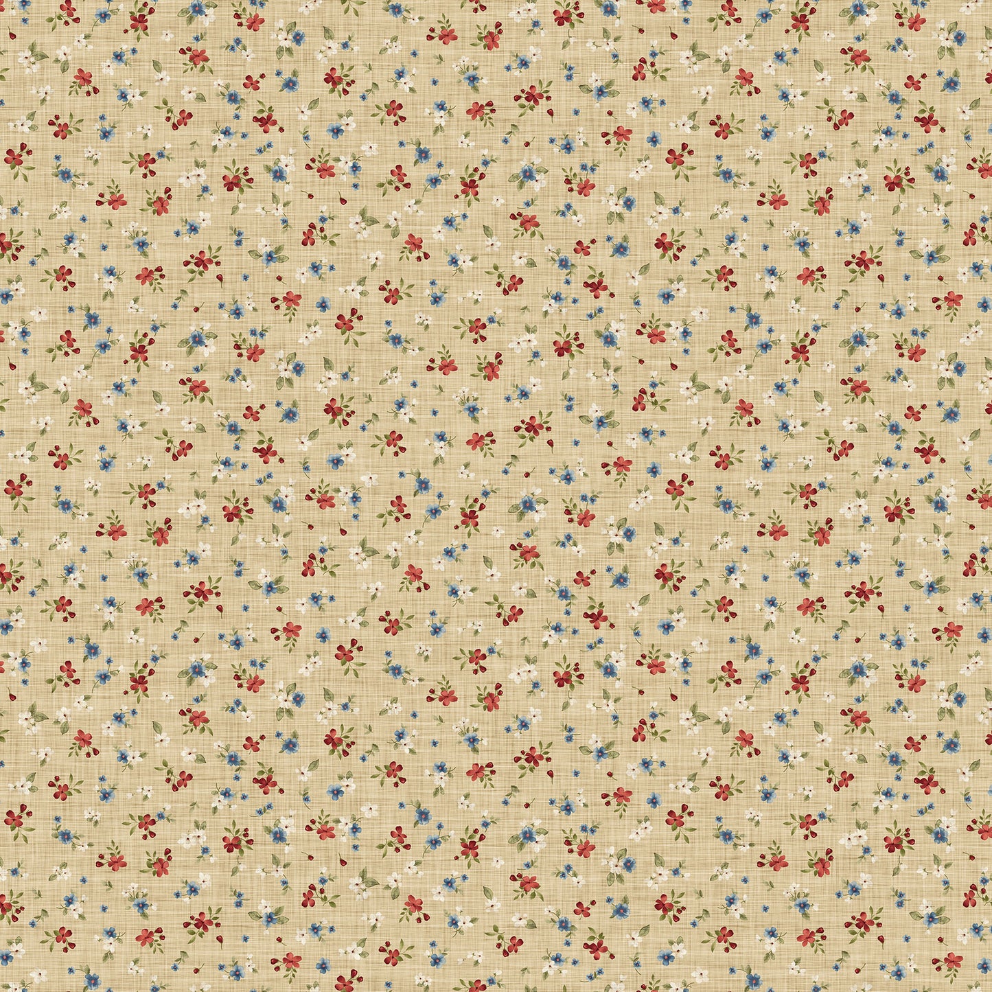 Farmhouse Sampler Floral Toss Beige Multi 28605-12