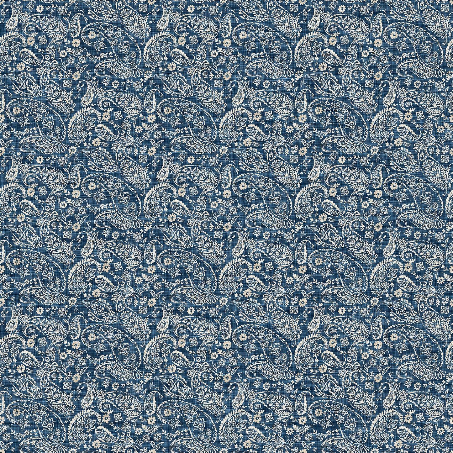 Farmhouse Sampler  Paisley Navy 28607-49