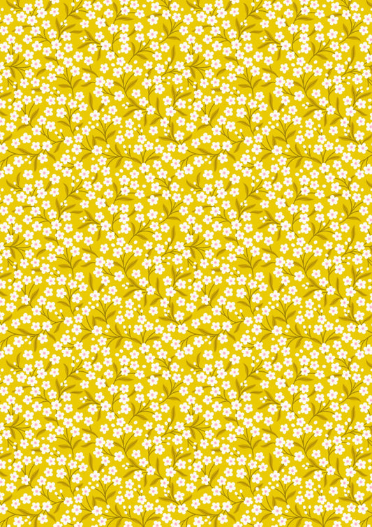 Sunshine yellow flower sprigs - L14C New Bolted cotton